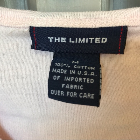 The Limited Basic Pink Tee SzM Short Sleeves V Neck - Picture 4 of 5